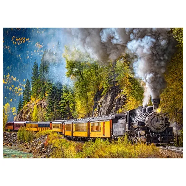 Puzzle 2D Castorland Steam Train Trip 8+/ Numărul de piese: 300 photo 2