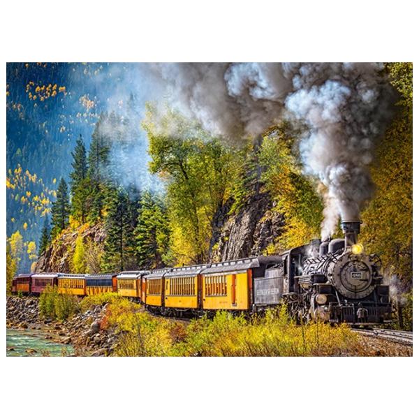 Puzzle 2D Castorland Steam Train Trip 8+/ Numărul de piese: 300 photo 2