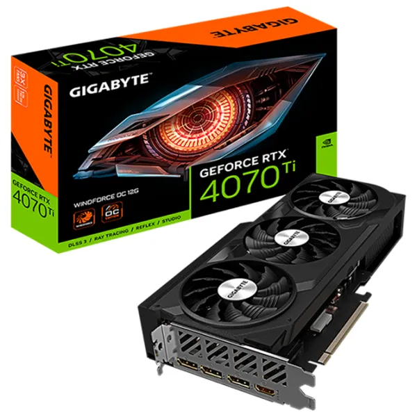 Placă video Gigabyte Geforce RTX 4070 Ti WindForce OC PCI Express 4.0 / 12 GB photo 8 Placă video Gigabyte Geforce RTX 4070 Ti WindForce OC PCI Express 4.0 / 12 GB photo 8