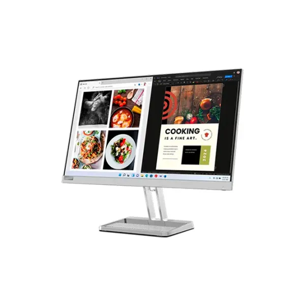 Монитор Lenovo L24i-40 23.8" Full HD 100 Гц/ 4 мс/ Серебристый photo 3