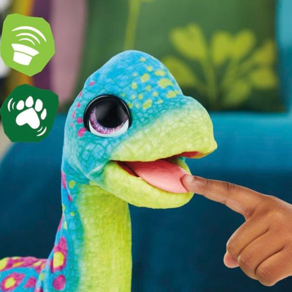 Jucărie moale Hasbro FurReal Friends Snackin Sam the Bronto F1739 4+/ Blue photo 3