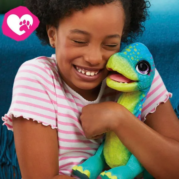 Jucărie moale Hasbro FurReal Friends Snackin Sam the Bronto F1739 4+/ Blue photo 4