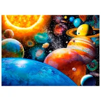 Puzzle 2D Castorland Planets and their Moons 8+/ Numărul de piese: 300 photo 2