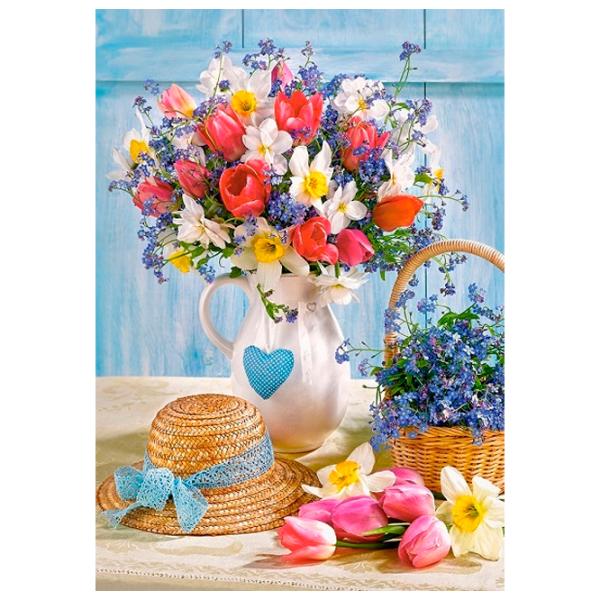 Puzzle 2D Castorland Spring in Flower Pot 9+/ Numărul de piese: 500 photo 2