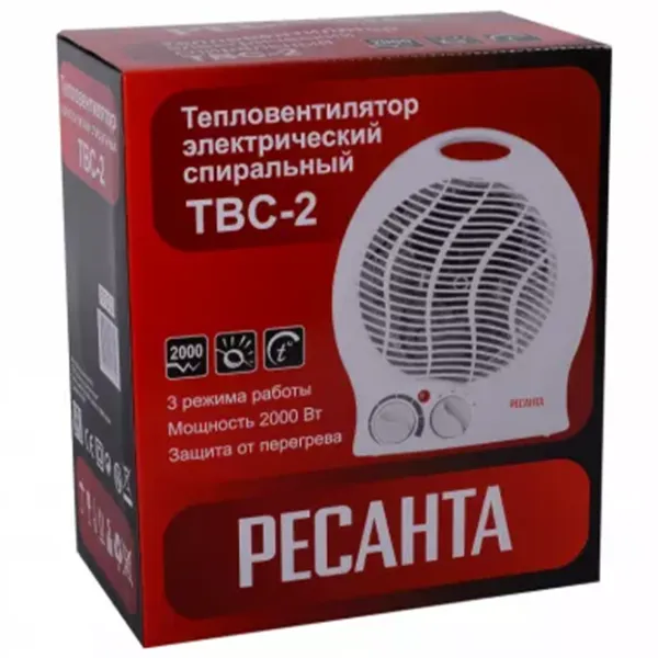 Încălzitor cu ventilator Resanta TBC-2 2000 W / White photo 2