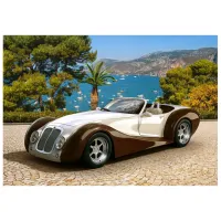Puzzle 2D Castorland Roadster in Riviera 9+/ Numărul de piese: 500 photo 2
