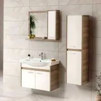 Dulap cu oglindă Martat Neva 65 x 55 x 55/ Oglindă/ Alb photo 2