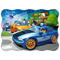 Puzzle 2D Castorland Police Chase 4+/ Numărul de piese: 30 photo 2
