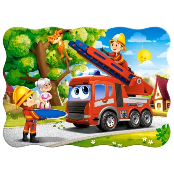 Puzzle 2D Castorland Firefighters to the Rescue 4+/ Numărul de piese: 30 photo 2