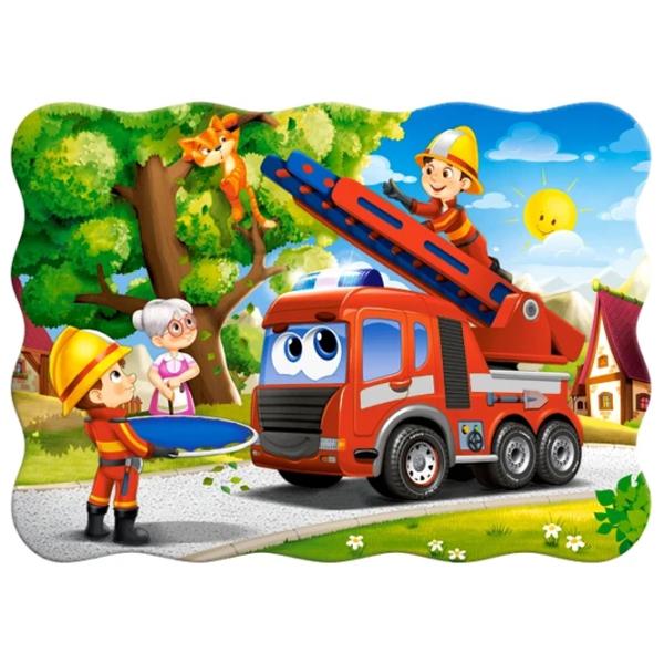 Puzzle 2D Castorland Firefighters to the Rescue 4+/ Numărul de piese: 30 photo 2
