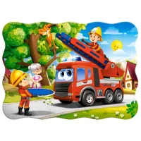 Puzzle 2D Castorland Firefighters to the Rescue 4+/ Numărul de piese: 30 photo 2