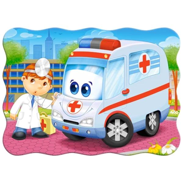 Пазл 2D Castorland Ambulance Doctor 4+/ Количество деталей: 30 photo 2