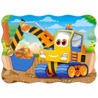 Puzzle 2D Castorland Yellow Digger 4+/ Numărul de piese: 30 photo 2