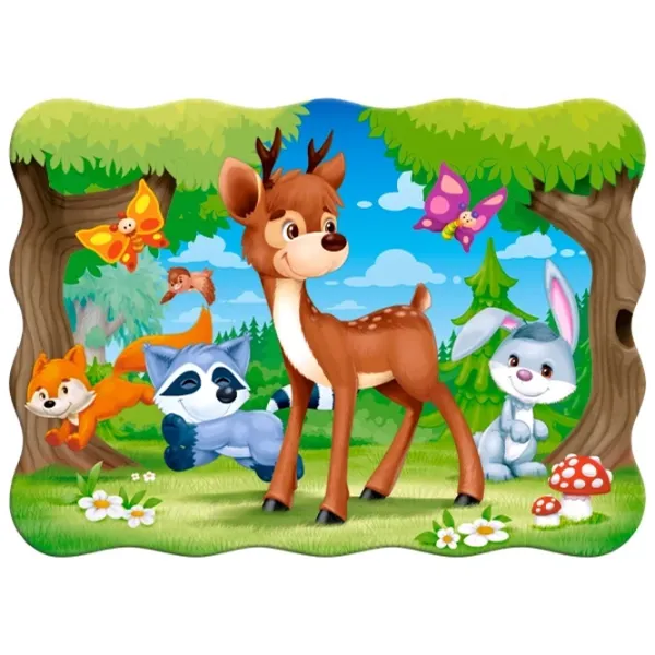 Puzzle 2D Castorland A Deer and Friends 4+/ Numărul de piese: 30 photo 2