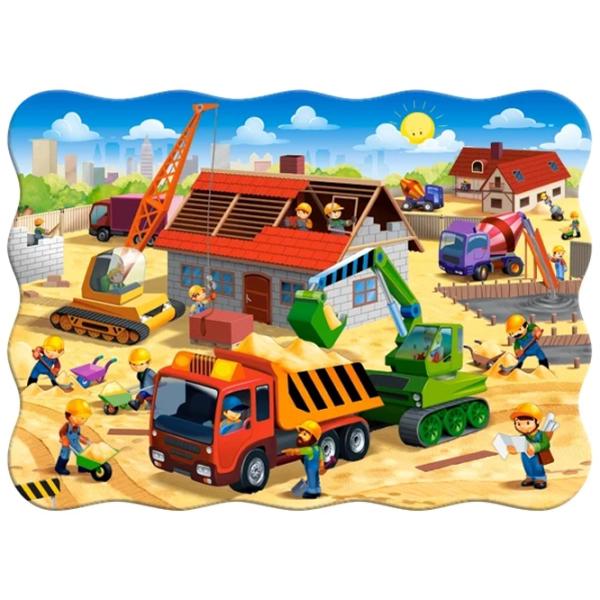 Puzzle 2D Castorland House in Construction 4+/ Numărul de piese: 30 photo 2