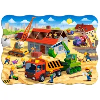 Puzzle 2D Castorland House in Construction 4+/ Numărul de piese: 30 photo 2