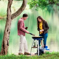 Мангал Cadac Carri Chef 2 BBQ Plancha-Dome 023203 Газ/ Мобильный photo 10