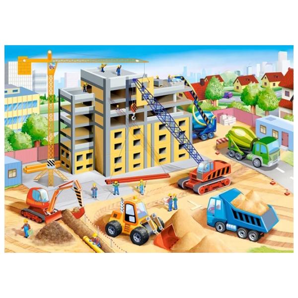 Пазл 2D Castorland Big Construction Site 5+/ Количество деталей: 60 photo 2