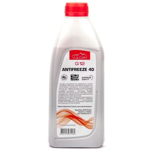 Антифриз Vulcan AntiFreeze 40 AT-168893 1 л Красный photo 2