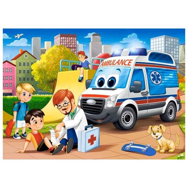 Puzzle 2D Castorland First Aid 5+/ Numărul de piese: 60 photo 2