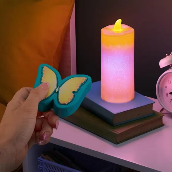 Настольная лампа фан Paladone Encanto Candle Light with Butterfly Remote Желтый photo 4