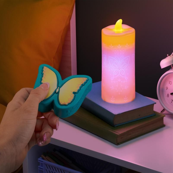Настольная лампа фан Paladone Encanto Candle Light with Butterfly Remote Желтый photo 4