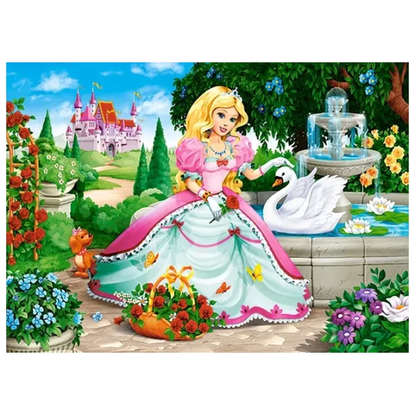 Puzzle 2D Castorland Princess with Swan 5+/ Numărul de piese: 60 photo 2