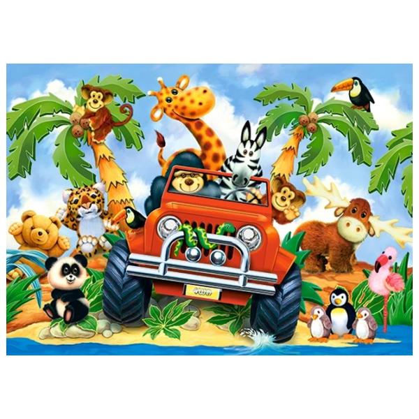 Puzzle 2D Castorland Softies on Safari 5+/ Numărul de piese: 60 photo 2