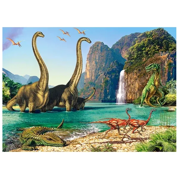 Puzzle 2D Castorland In the Dinosaurs World 5+/ Numărul de piese: 60 photo 2