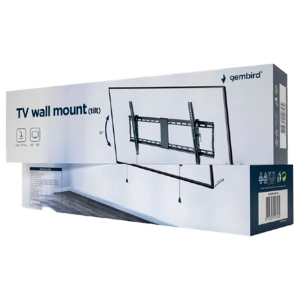 Suport TV Gembird WM-90T-01 VESA 800 x 400 mm photo 3 Suport TV Gembird WM-90T-01 VESA 800 x 400 mm photo 3