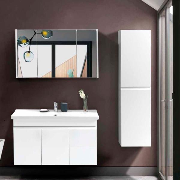Dulap penal Martat Venna Pe perete/ MDF/ White photo 3 Dulap penal Martat Venna Pe perete/ MDF/ White photo 3