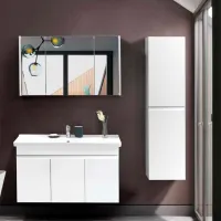 Dulap penal Martat Venna Pe perete/ MDF/ White photo 2