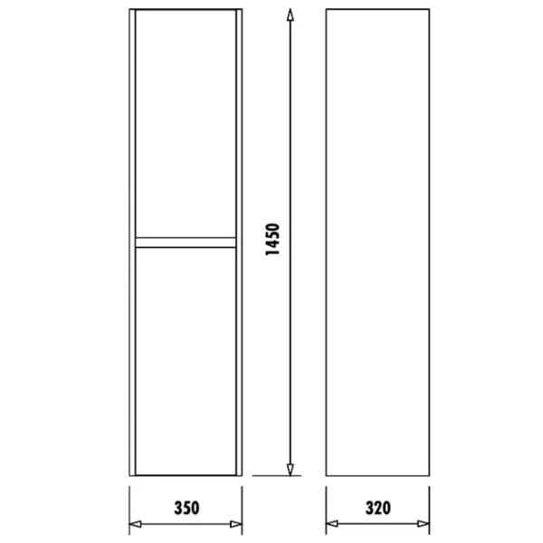 Dulap penal Creavit Link Pe perete/ MDF/ Brown photo 4 Dulap penal Creavit Link Pe perete/ MDF/ Brown photo 4