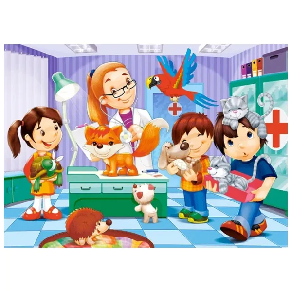 Puzzle 2D Castorland At the Animal Doctor 5+/ Numărul de piese: 60 photo 2