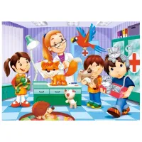 Puzzle 2D Castorland At the Animal Doctor 5+/ Numărul de piese: 60 photo 2