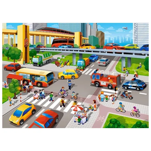 Пазл 2D Castorland City Rush 5+/ Количество деталей: 60 photo 2