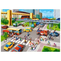Puzzle 2D Castorland City Rush 5+/ Numărul de piese: 60 photo 2