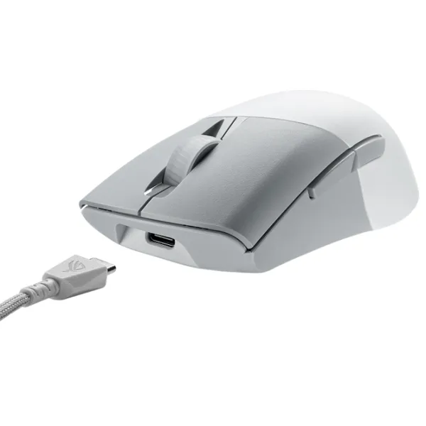 Mouse Asus ROG Keris AimPoint Bluetooth, USB/ White photo 6