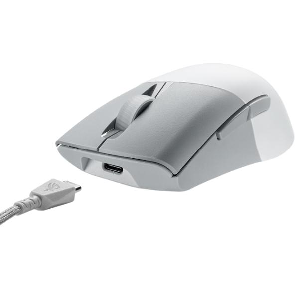 Mouse Asus ROG Keris AimPoint Bluetooth, USB/ White photo 6