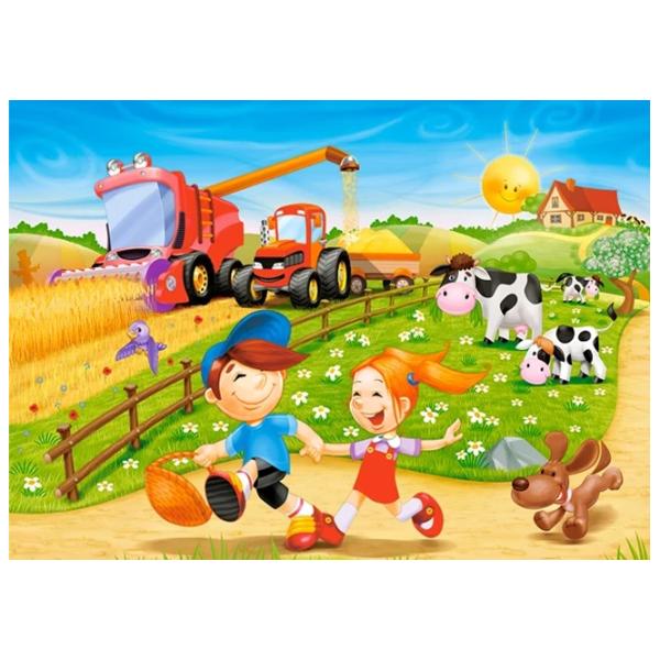 Puzzle 2D Castorland Summer in the Countryside 5+/ Numărul de piese: 60 photo 2