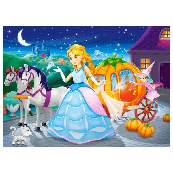 Puzzle 2D Castorland Cinderella 5+/ Numărul de piese: 60 photo 2