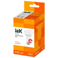Bec LED IEK R63 LLE-R63-8-230-30-E27 E27/ 8 W/ 3300 K/ 720lm/ Yellow photo 2