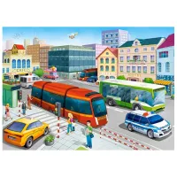 Puzzle 2D Castorland City Square 6+/ Numărul de piese: 120 photo 2