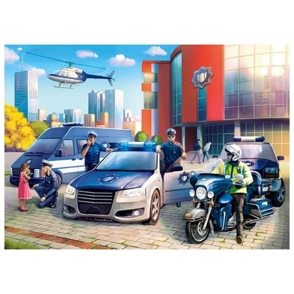 Puzzle 2D Castorland Police Station 6+/ Numărul de piese: 120 photo 2