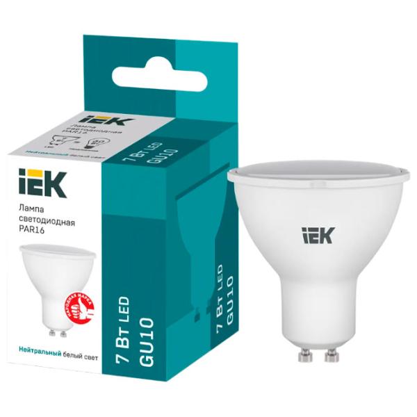 Bec LED IEK PAR16 LLE-PAR16-7-230-30-GU10 GU10/ 7 W/ 4000 K/ 675lm/ Yellow photo 3