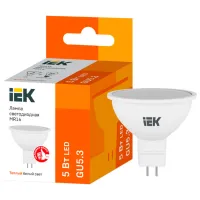 Bec LED IEK MR16 LLE-MR16-5-230-30-GU5 GU5.3/ 5 W/ 3000 K/ 450lm/ Yellow photo 3