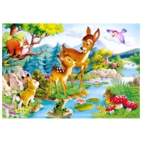 Puzzle 2D Castorland Little Deer 6+/ Numărul de piese: 120 photo 2