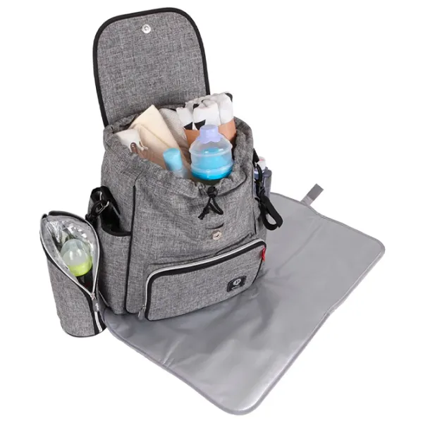 Сумка для мам Qplay MB-007 Серый photo 4 Сумка для мам Qplay MB-007 Серый photo 4