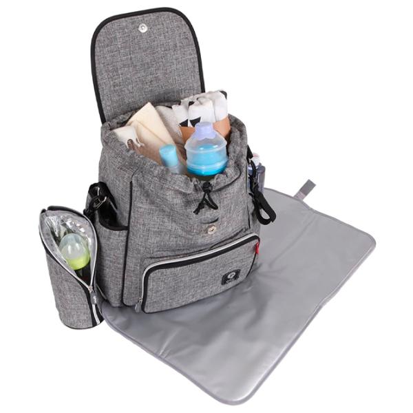 Сумка для мам Qplay MB-007 Серый photo 4 Сумка для мам Qplay MB-007 Серый photo 4
