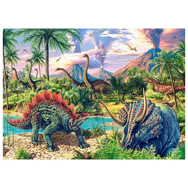 Puzzle 2D Castorland Dinosaur Volcanos 6+/ Numărul de piese: 120 photo 2